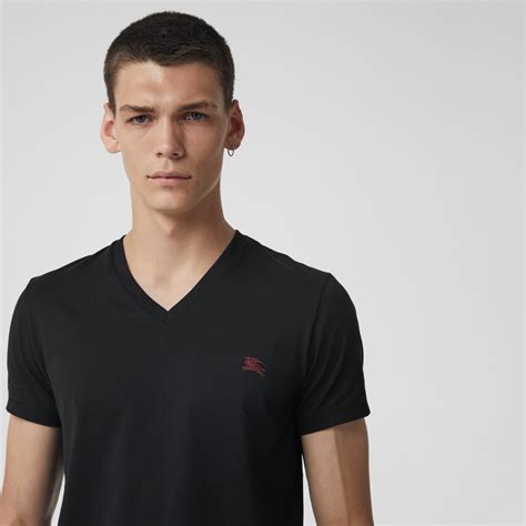 burberry v neck t shirt|Burberry store online.